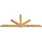 Ekena Millwork Kennewick Rough Sawn Timber Gable Bracket, Western Red Cedar, 84"W x 35"H x 2"D x 4"F, 10/12 Pitch GBW084X35X0204KEN00RWR - alternate 4